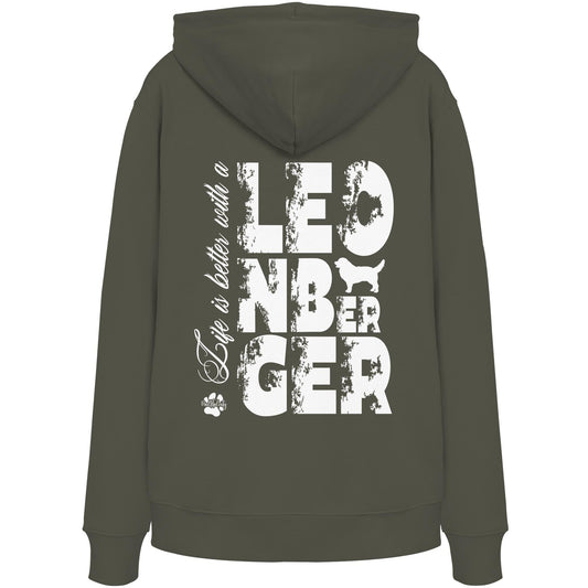Life is better with a Leonberger - Organic Hoodie