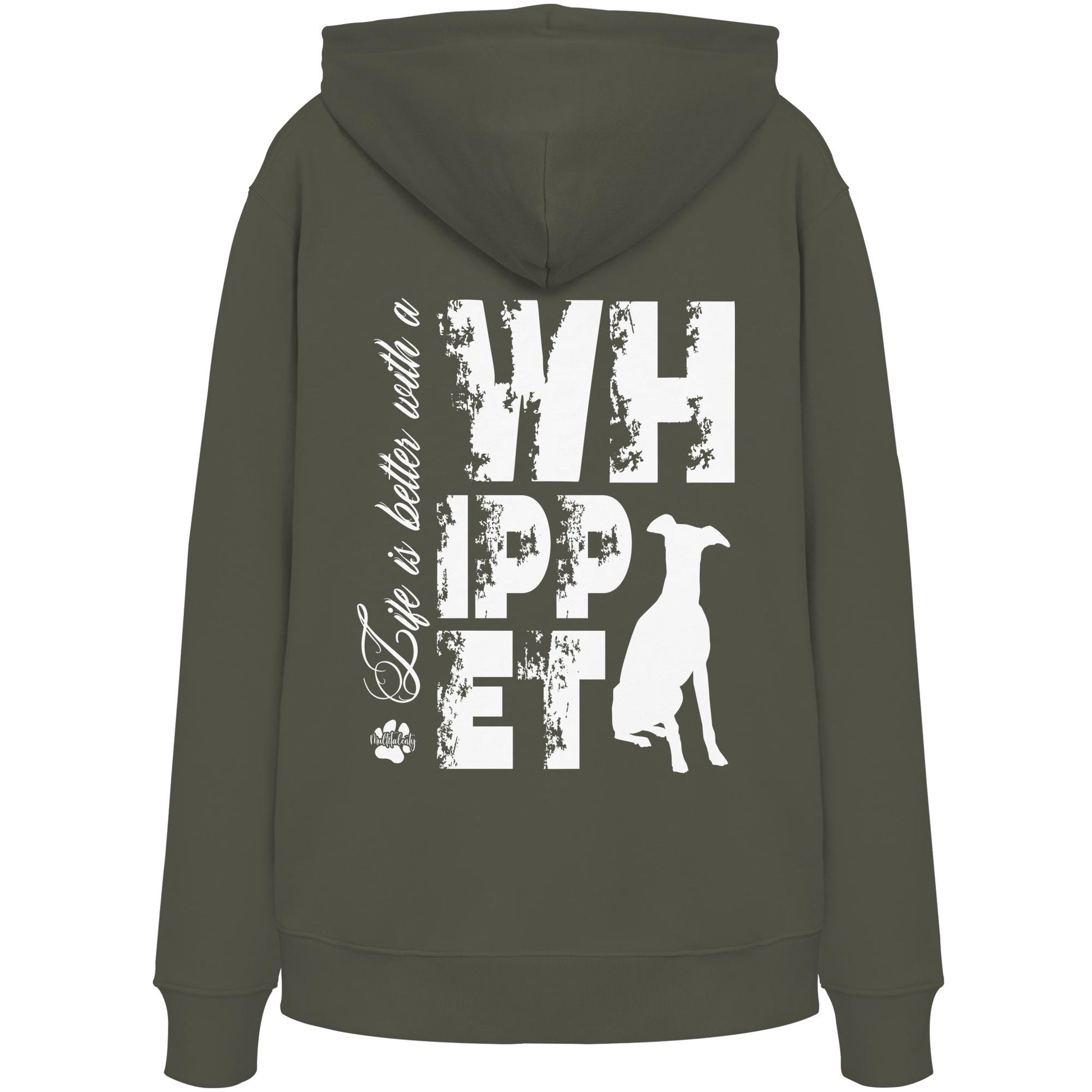 Life is better with a Whippet - Organic Hoodie