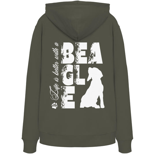 Life is better with a Beagle - Organic Hoodie