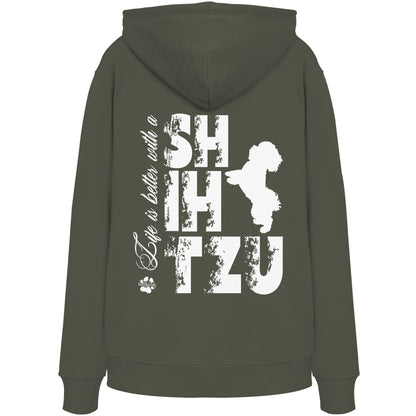 Life is better with a Shih Tzu - Organic Hoodie