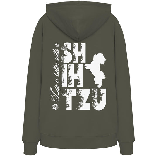 Life is better with a Shih Tzu - Organic Hoodie