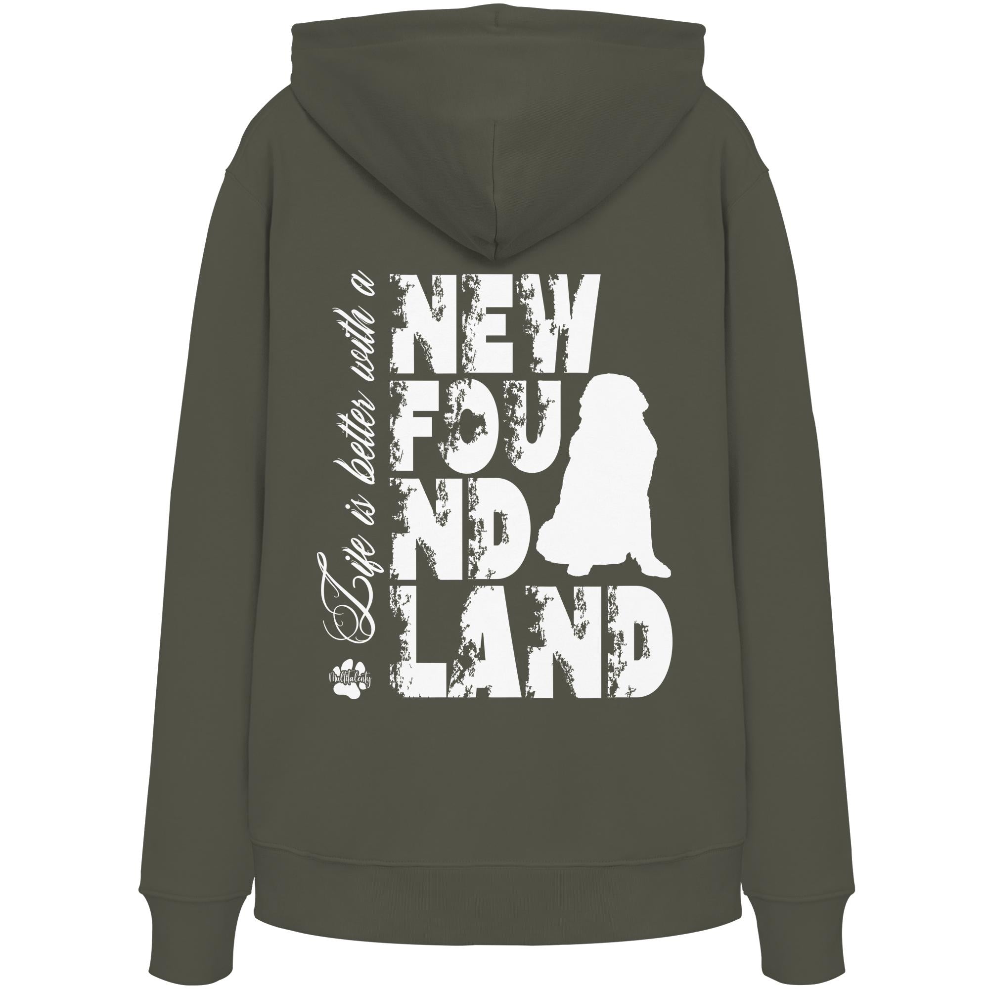Life is better with a Newfoundland - Organic Hoodie