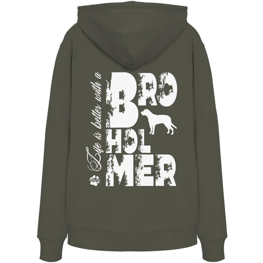 Life is better with a Broholmer - Organic Hoodie