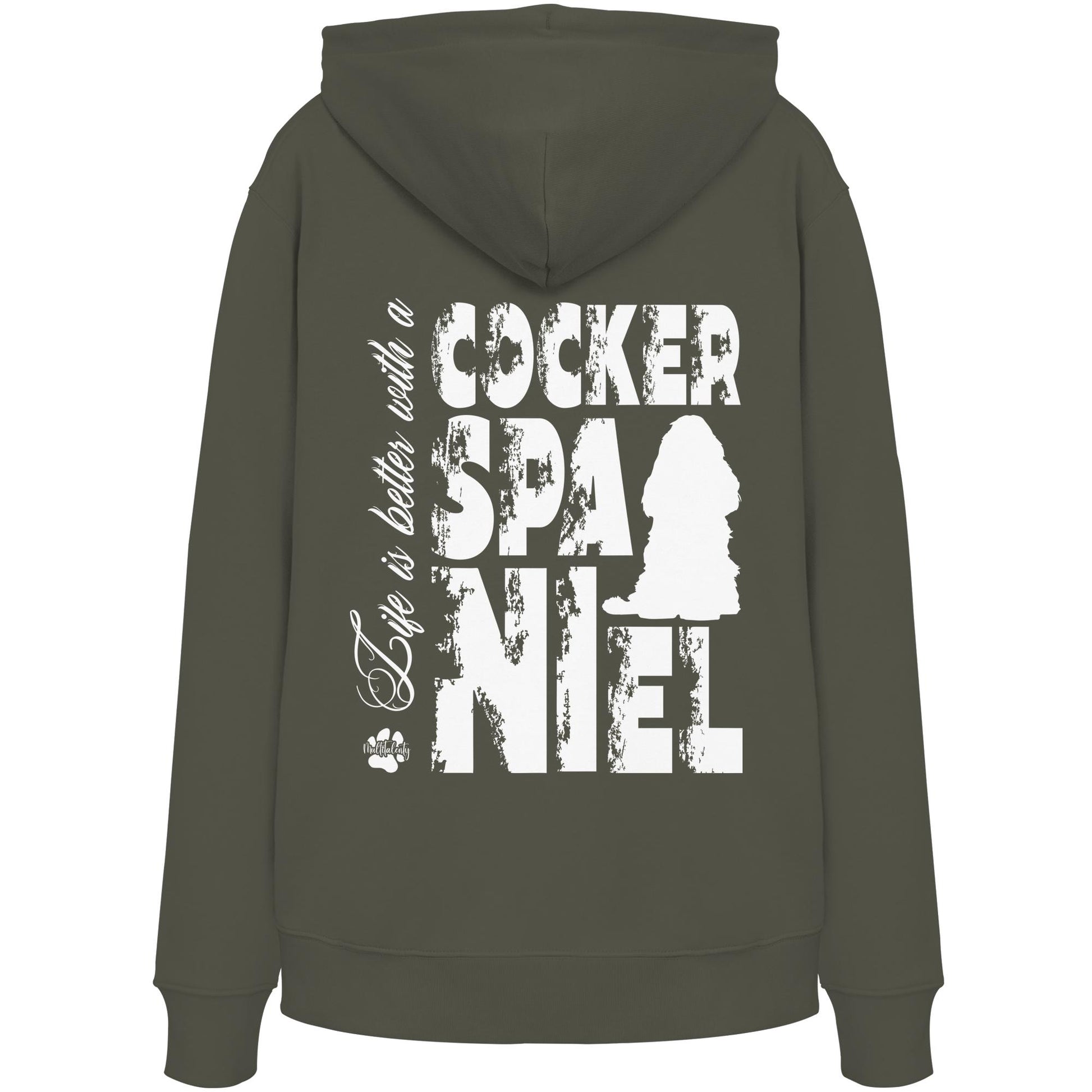Life is better with a Cocker Spaniel - Organic Hoodie