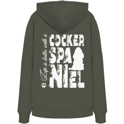 Life is better with a Cocker Spaniel - Organic Hoodie