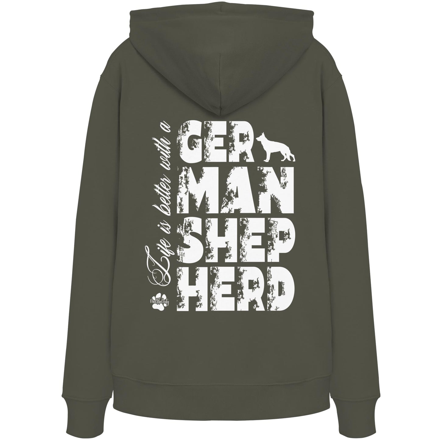 Life is better with a German Shepherd - Organic Hoodie