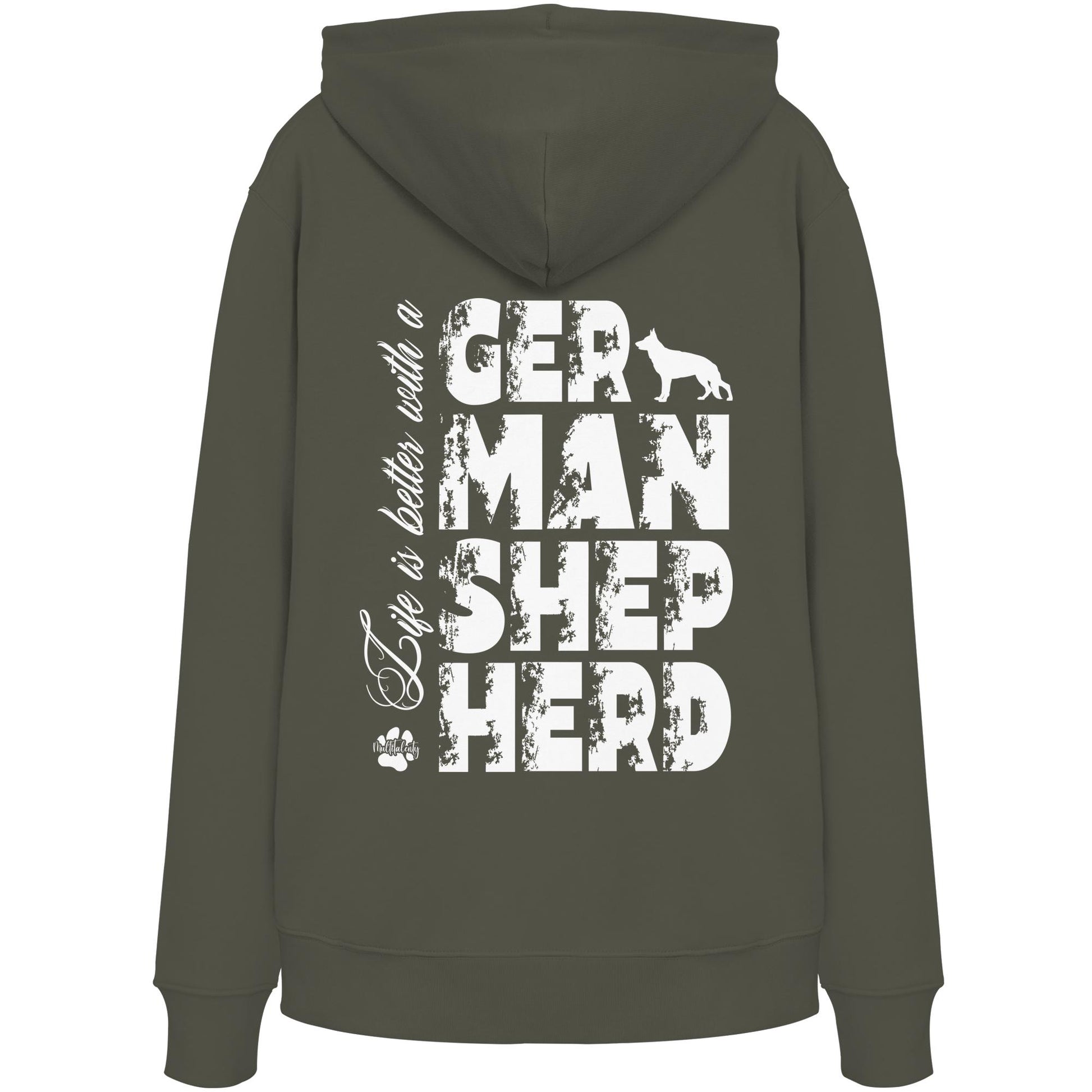 Life is better with a German Shepherd - Organic Hoodie