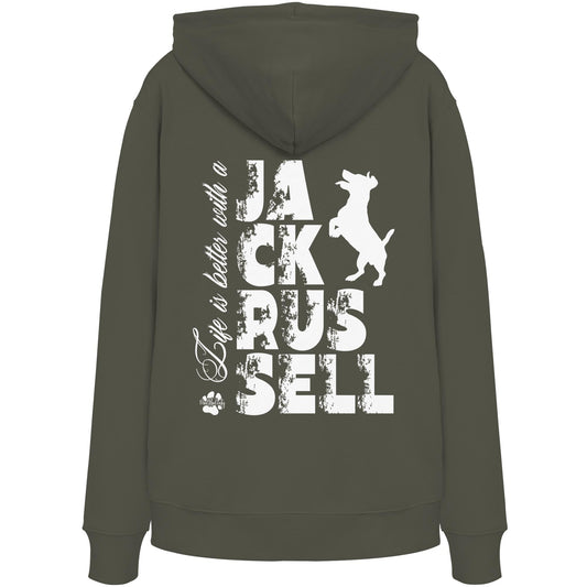 Life is better with a Jack Russell - Organic Hoodie