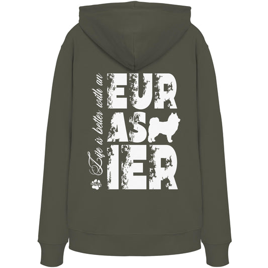 Life is better with an Eurasier - Organic Hoodie