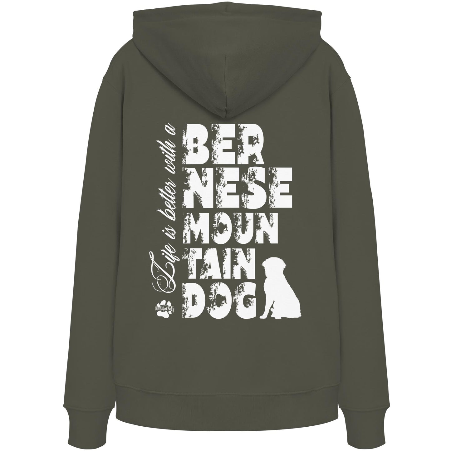 Life is better with a Bernese Mountain Dog - Organic Hoodie