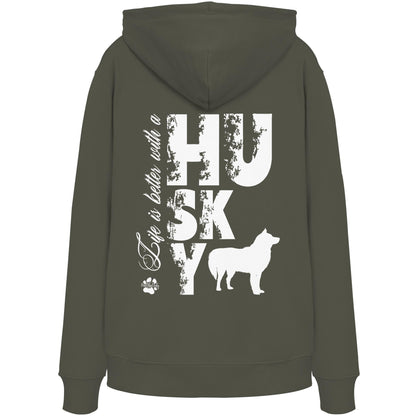 Life is better with a Husky - Organic Hoodie