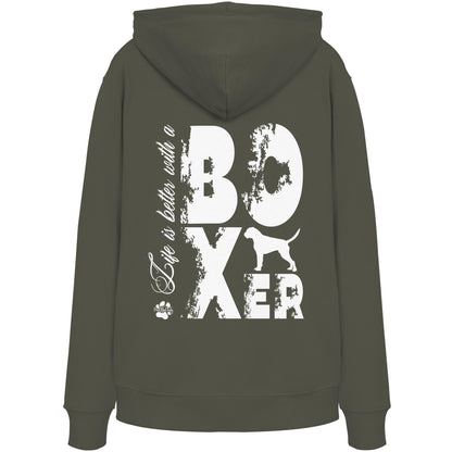 Life is better with a Boxer - Organic Hoodie