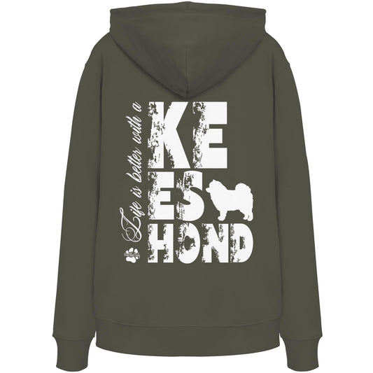 Life is better with a Keeshond - Organic Hoodie