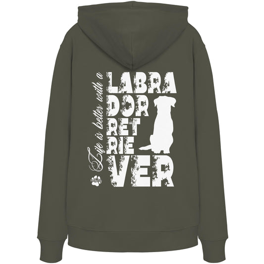 Life is better with a Labrador Retriever - Organic Hoodie