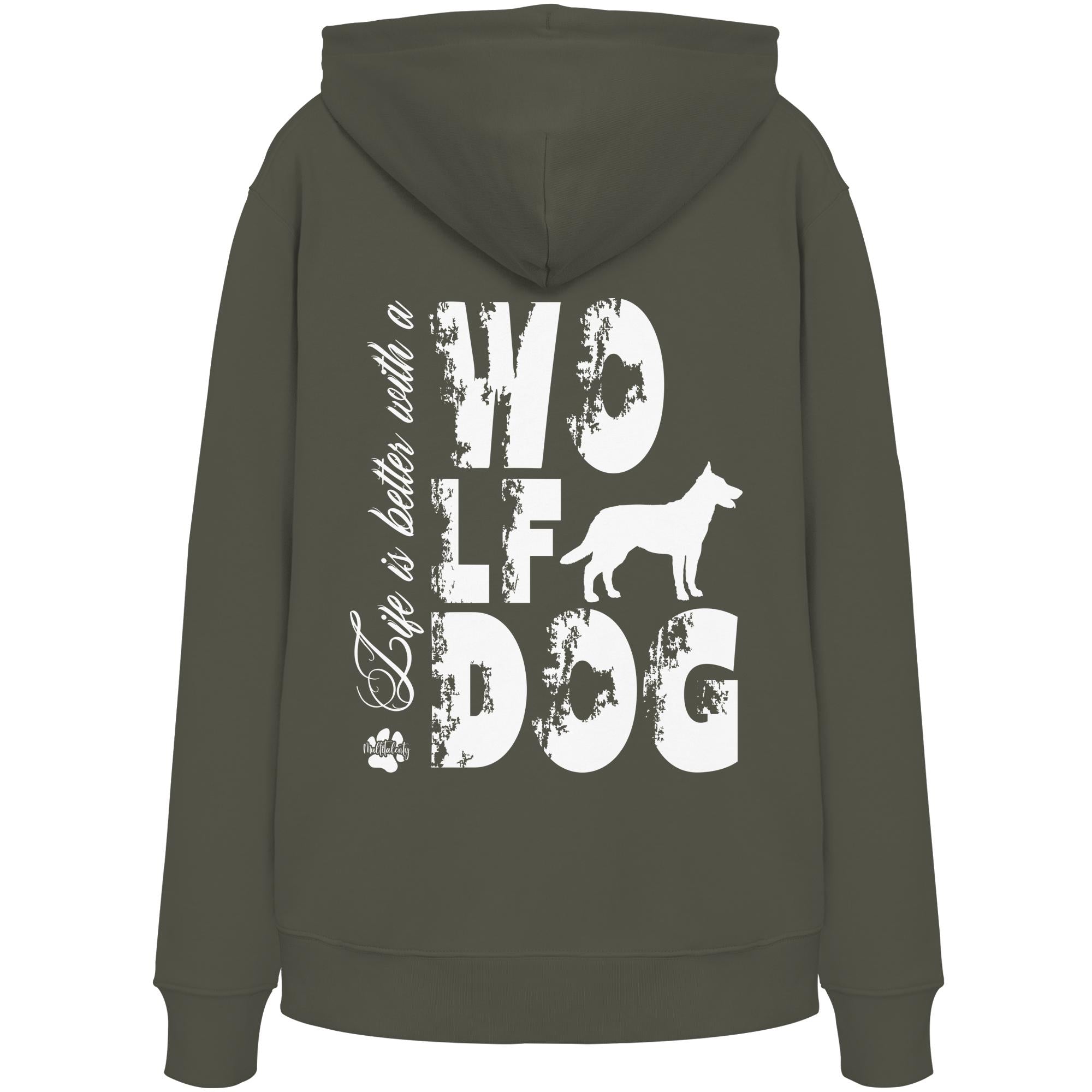 Life is better with a Wolfdog - Organic Hoodie