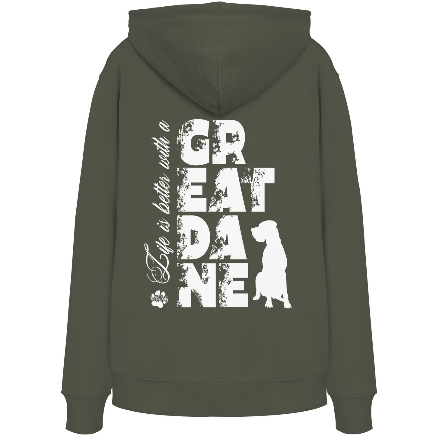 Life is better with a Great Dane - Organic Hoodie