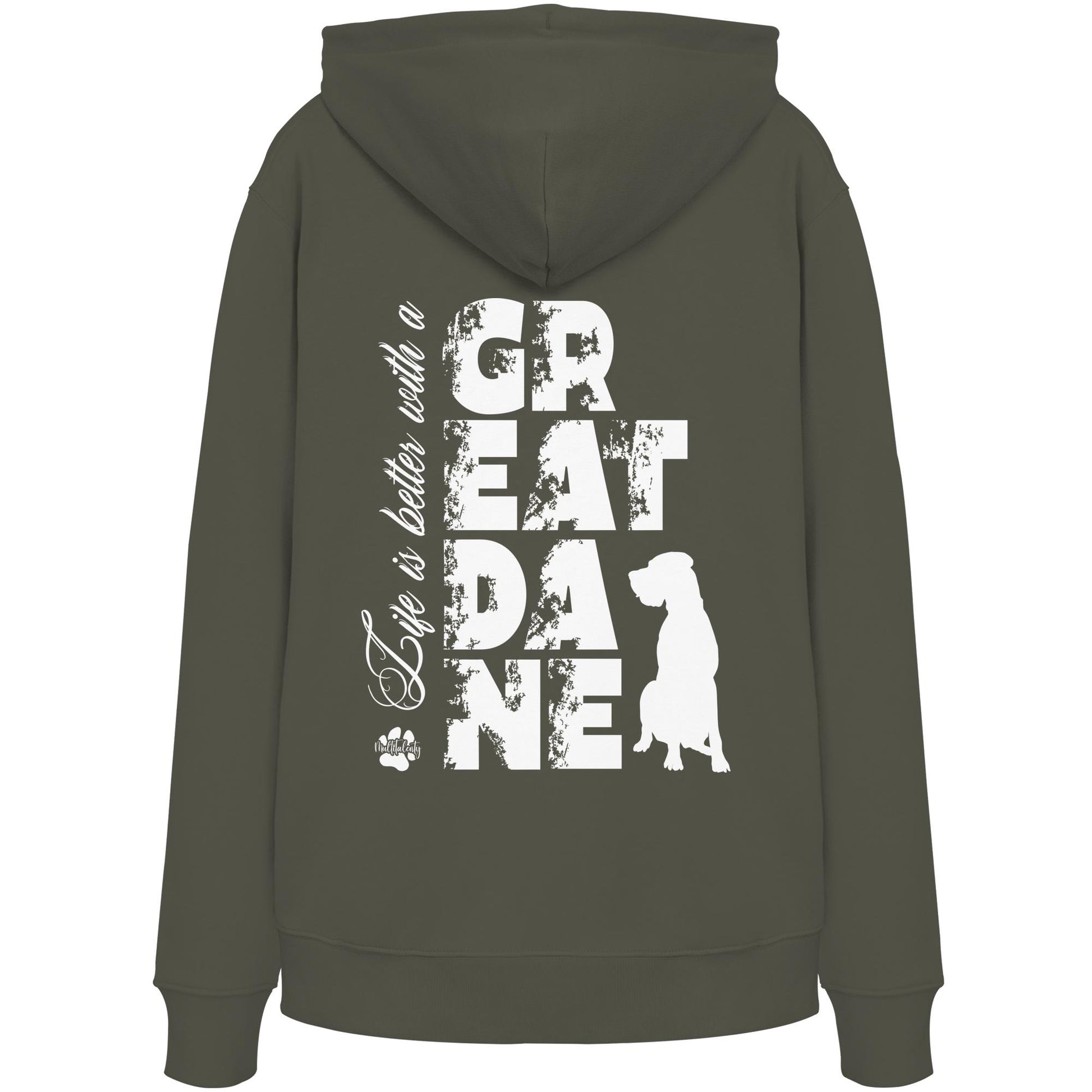 Life is better with a Great Dane - Organic Hoodie
