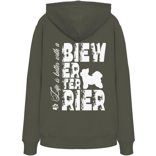 Life is better with a Biewer Terrier - Organic Hoodie