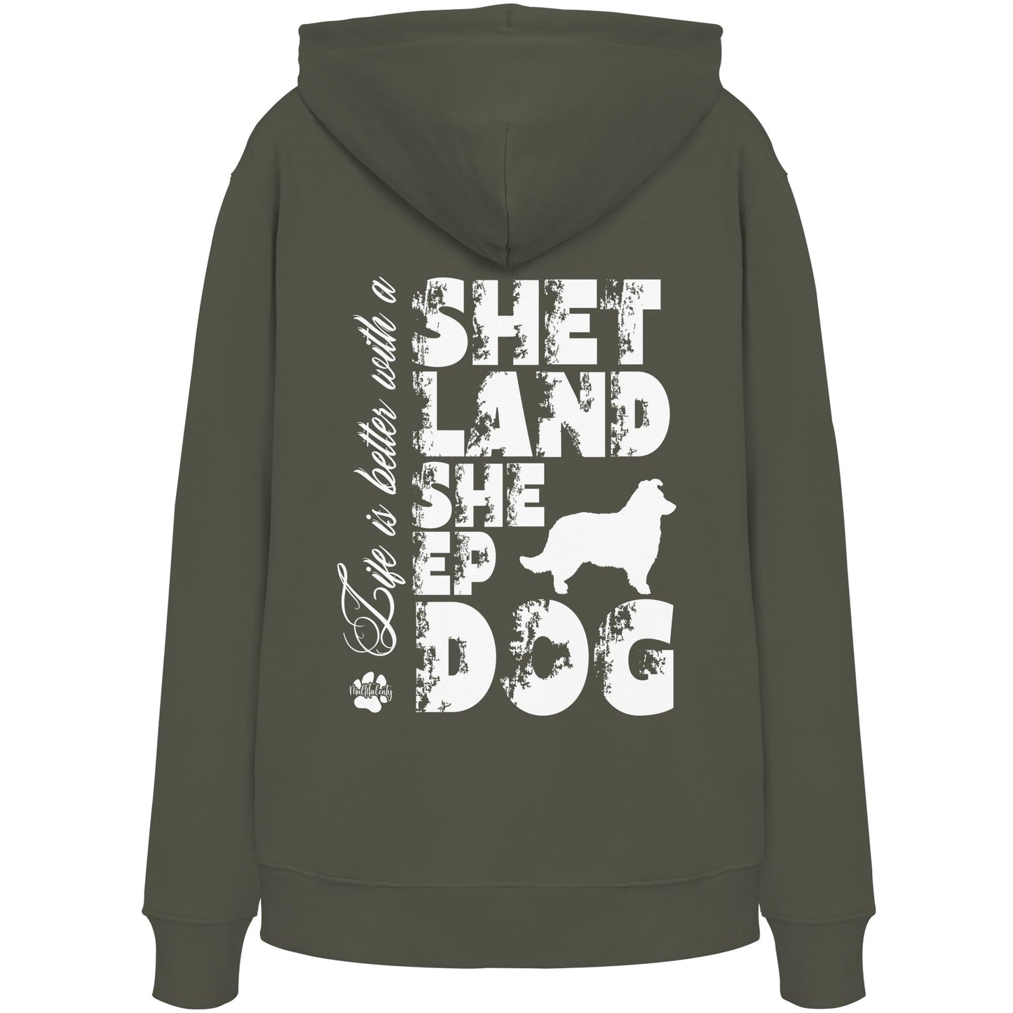 Life is better with a Shetland Sheepdog - Organic Hoodie