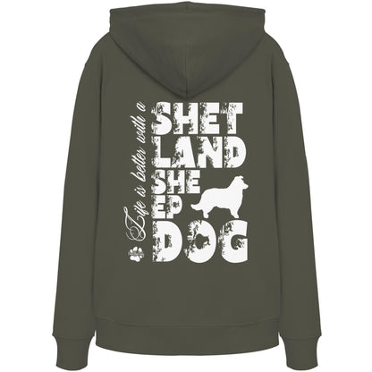 Life is better with a Shetland Sheepdog - Organic Hoodie