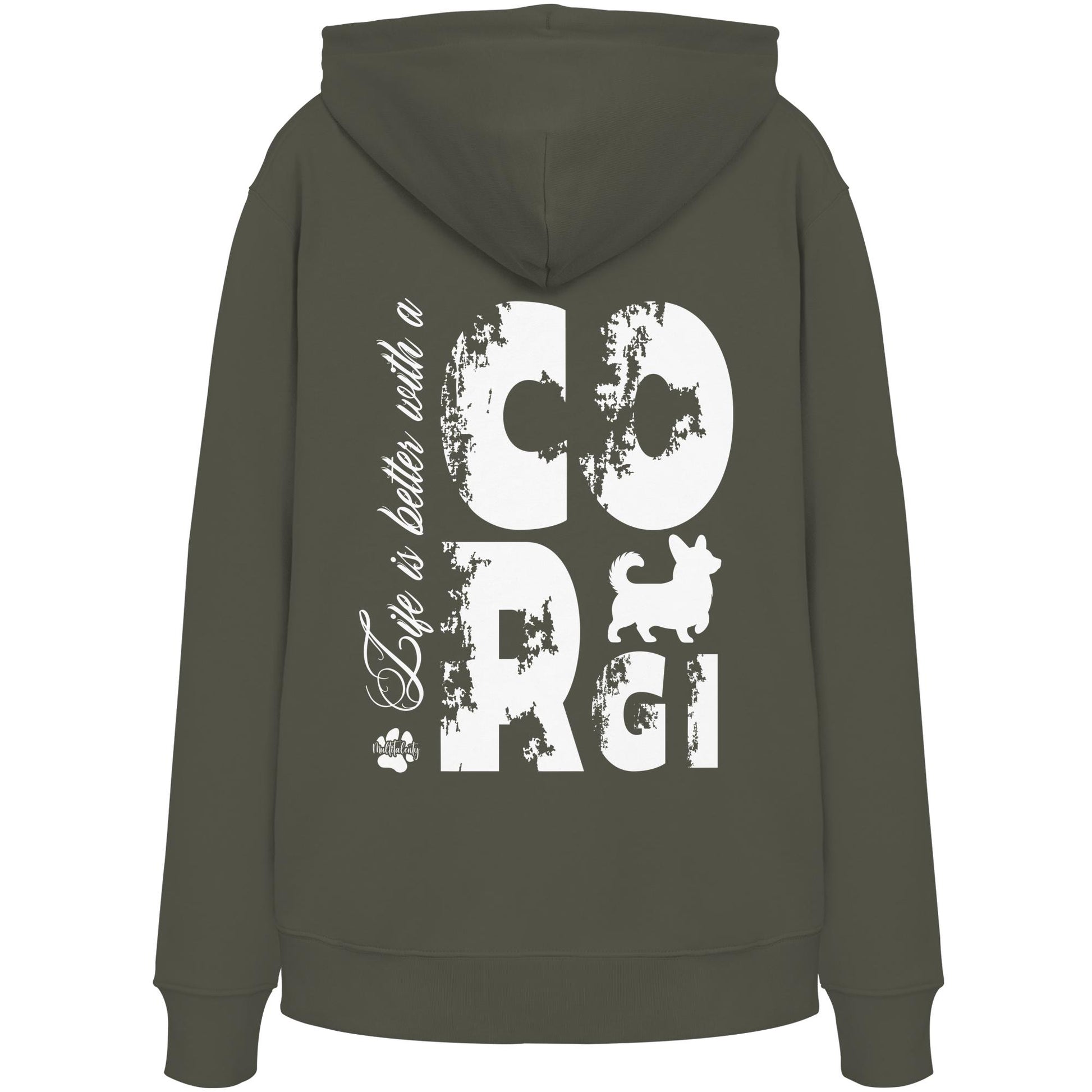 Life is better with a Corgi - Organic Hoodie