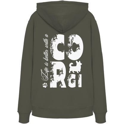 Life is better with a Corgi - Organic Hoodie