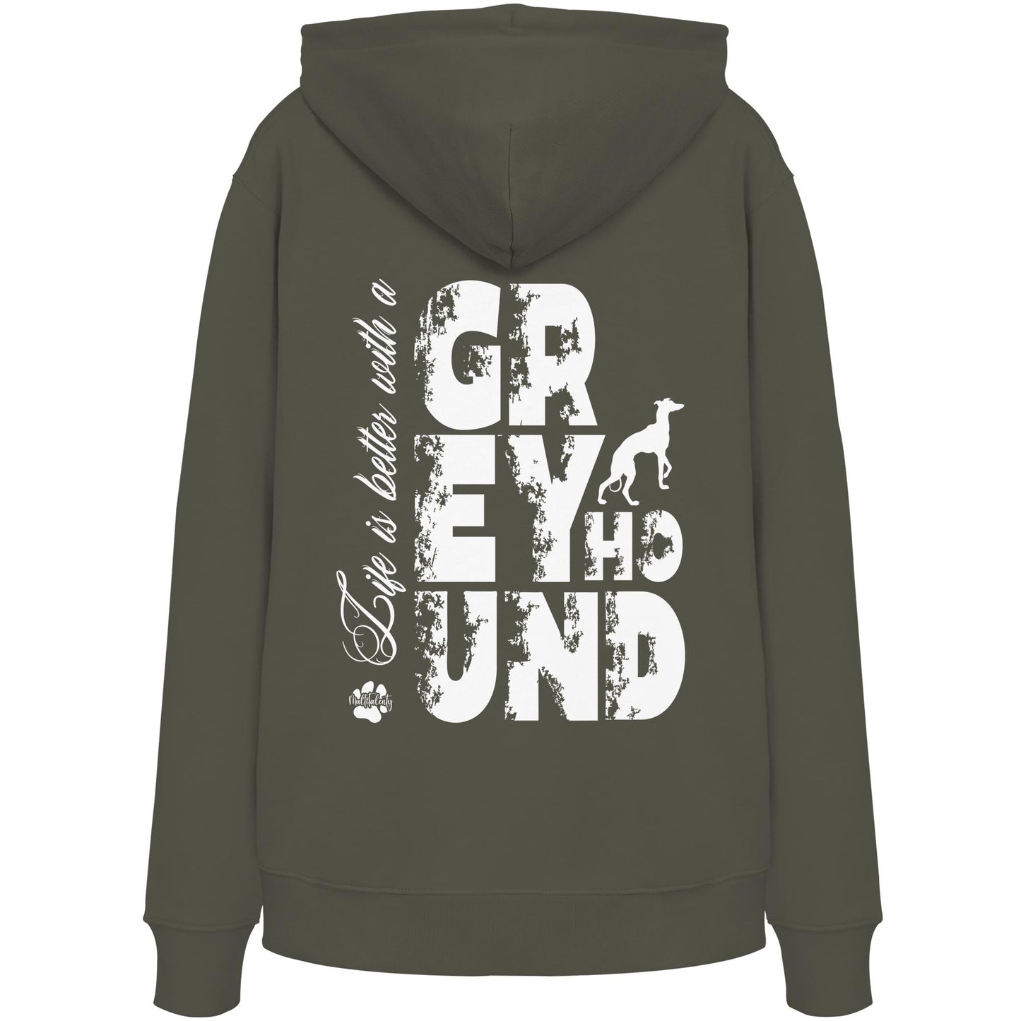Life is better with a Greyhound - Organic Hoodie