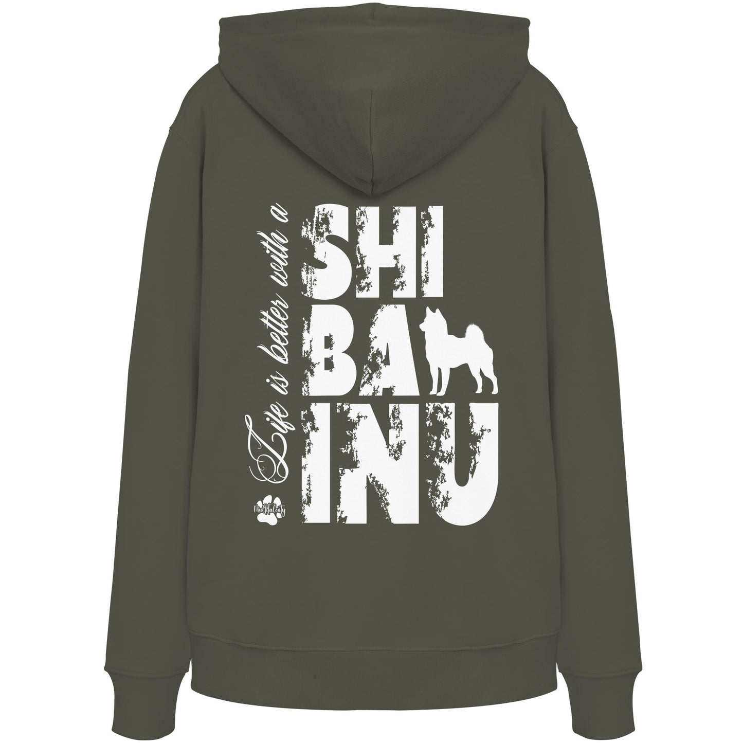 Life is better with a Shiba Inu - Organic Hoodie