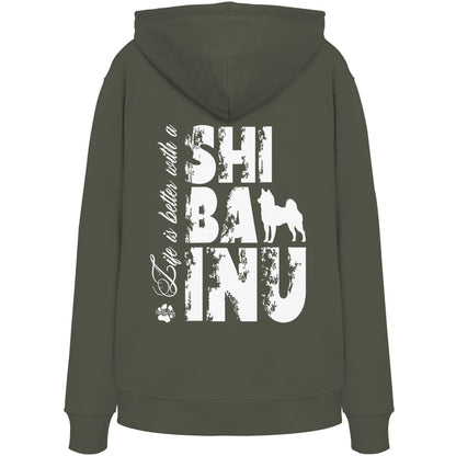 Life is better with a Shiba Inu - Organic Hoodie
