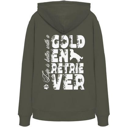 Life is better with a Golden Retriever - Organic Hoodie
