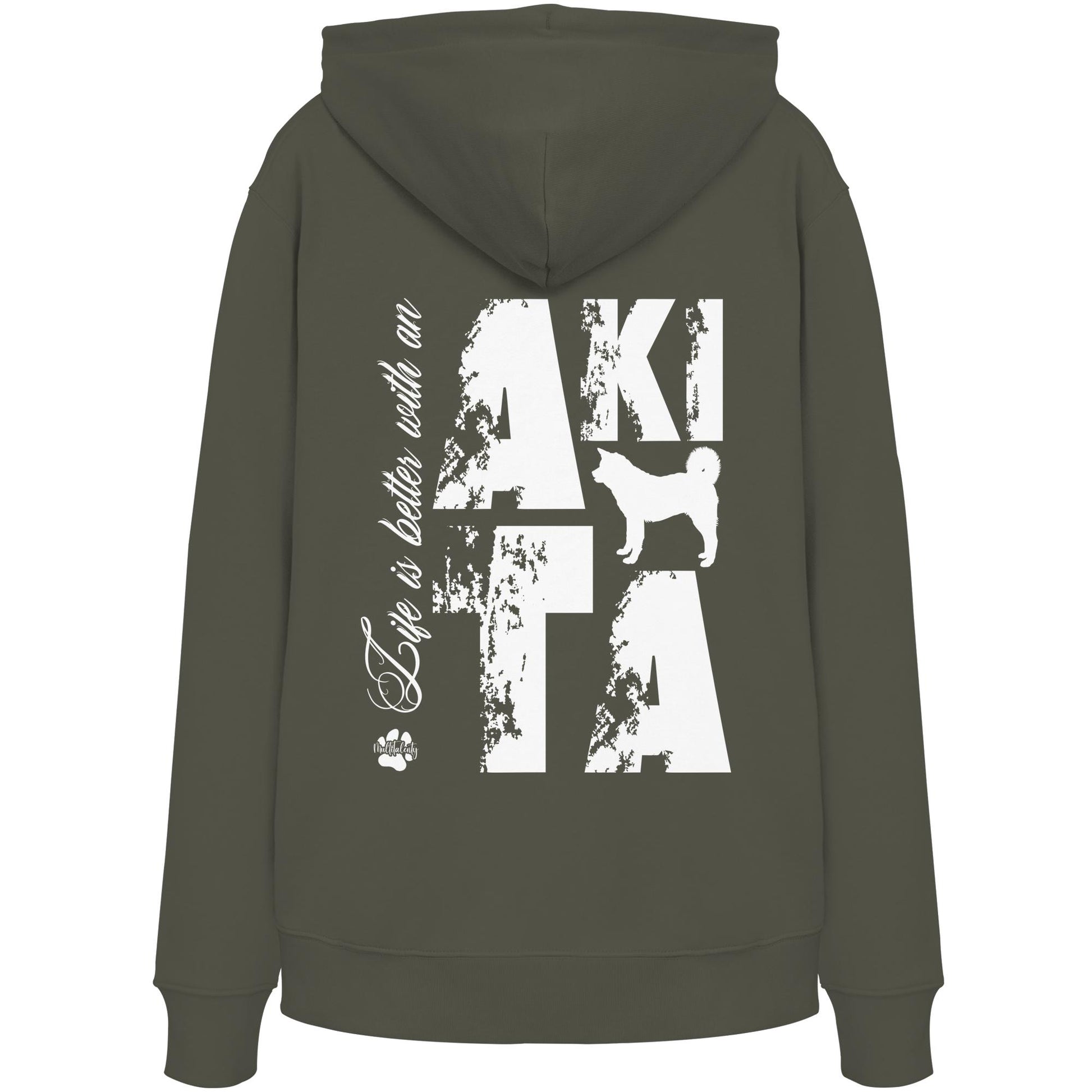 Life is better with an Akita - Organic Hoodie