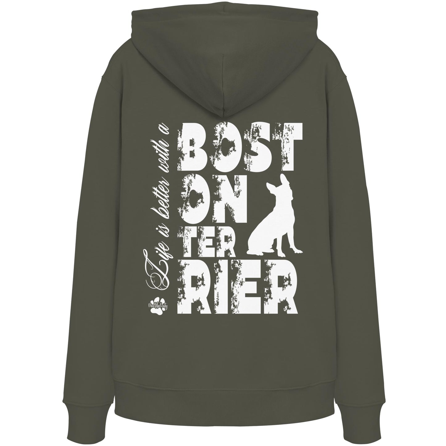 Life is better with a Boston Terrier - Organic Hoodie