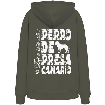 Life is better with a Presa Canario - Organic Hoodie