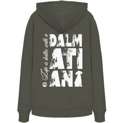 Life is better with a Dalmatian - Organic Hoodie