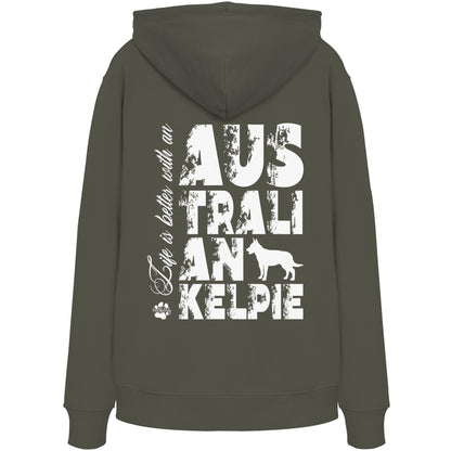 Life is better with an Australian Kelpie - Organic Hoodie