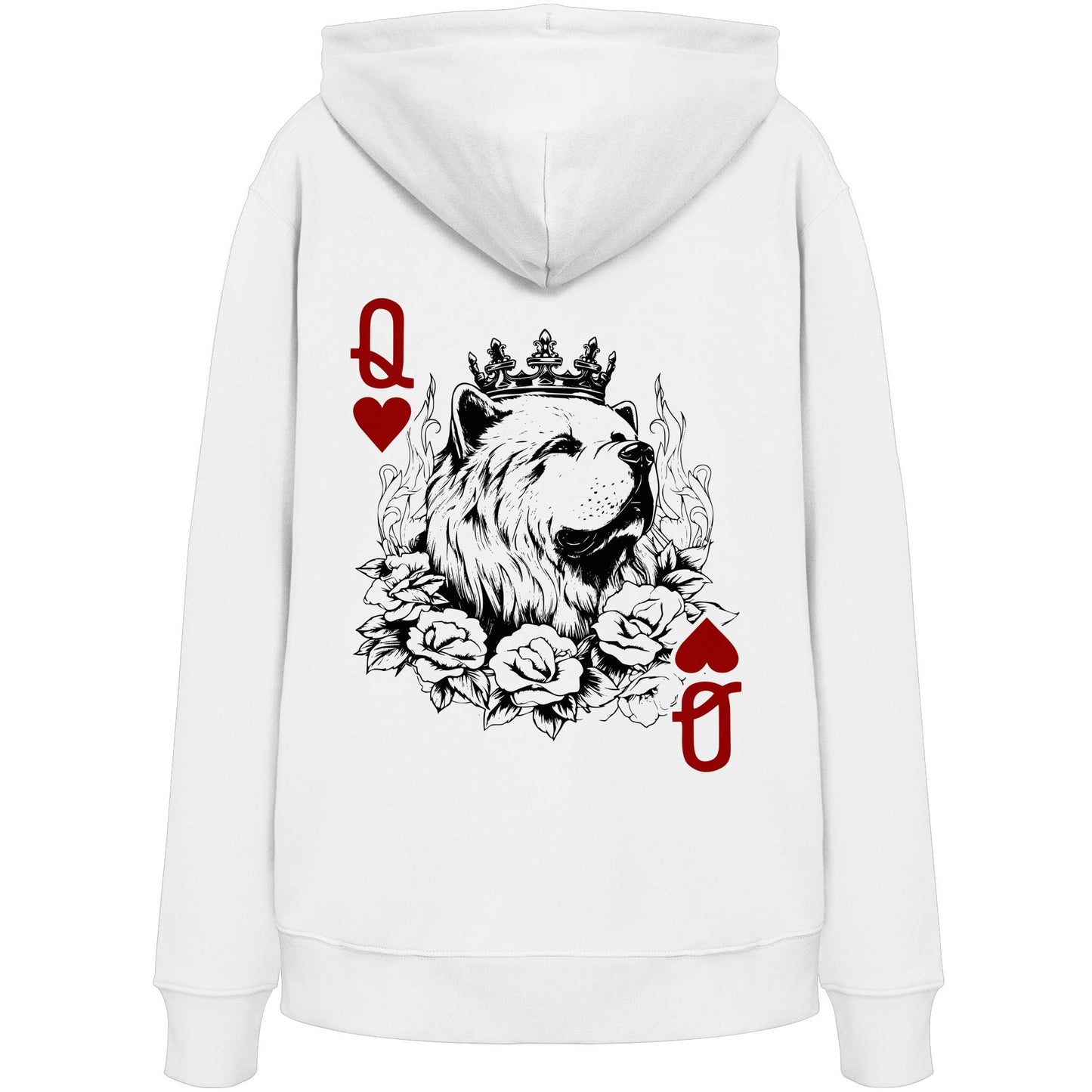Herzkönigin Chow Chow - Organic Hoodie