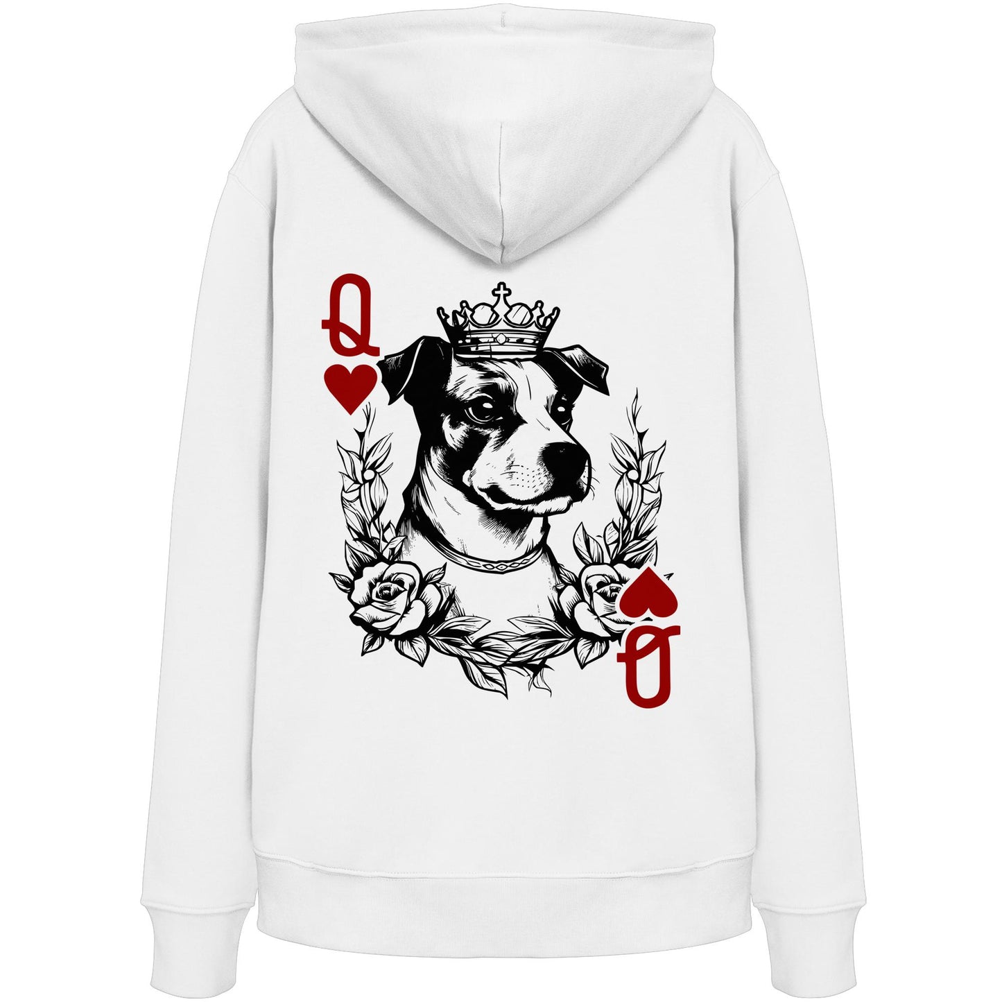 Herzkönigin Jack Russell - Organic Hoodie