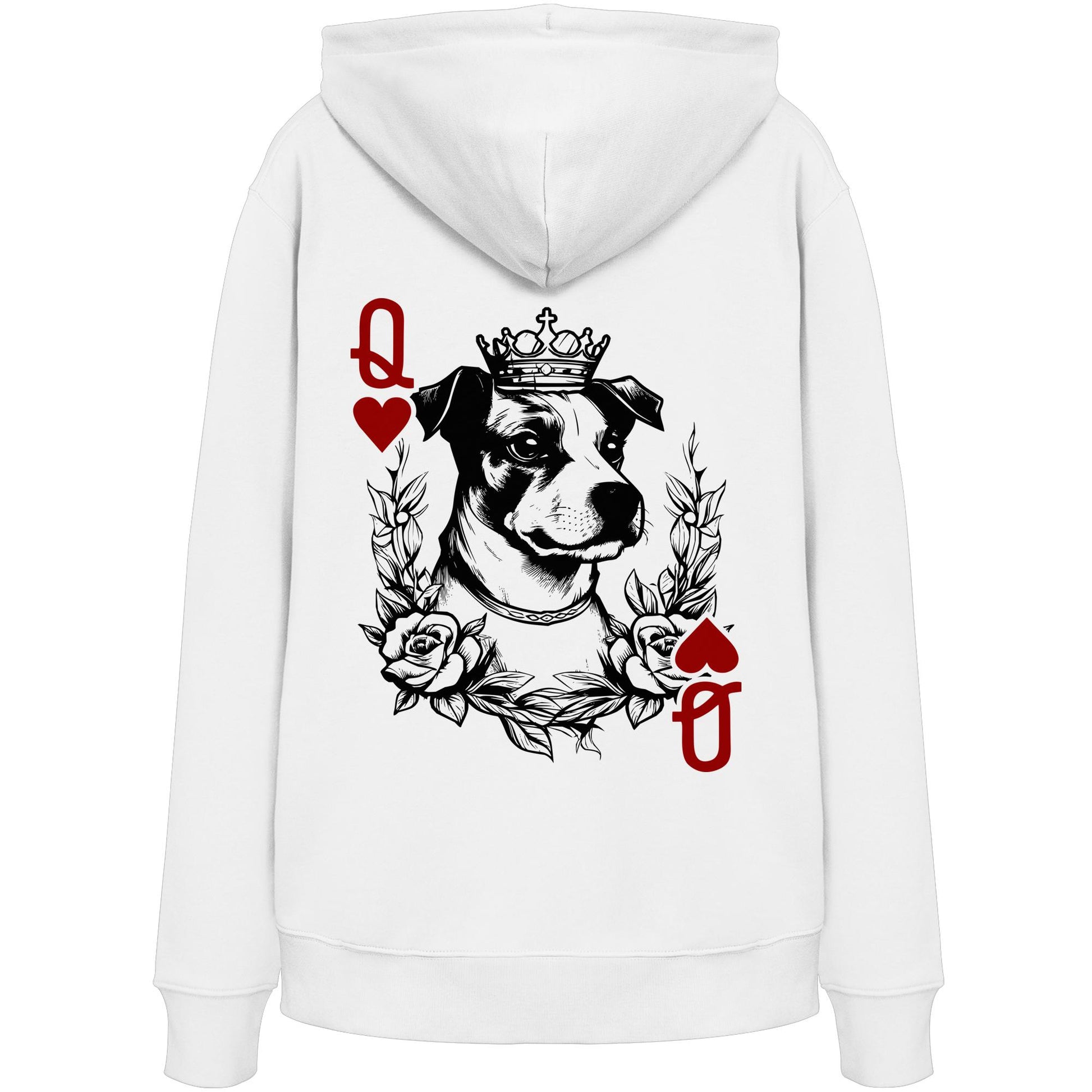 Herzkönigin Jack Russell - Organic Hoodie