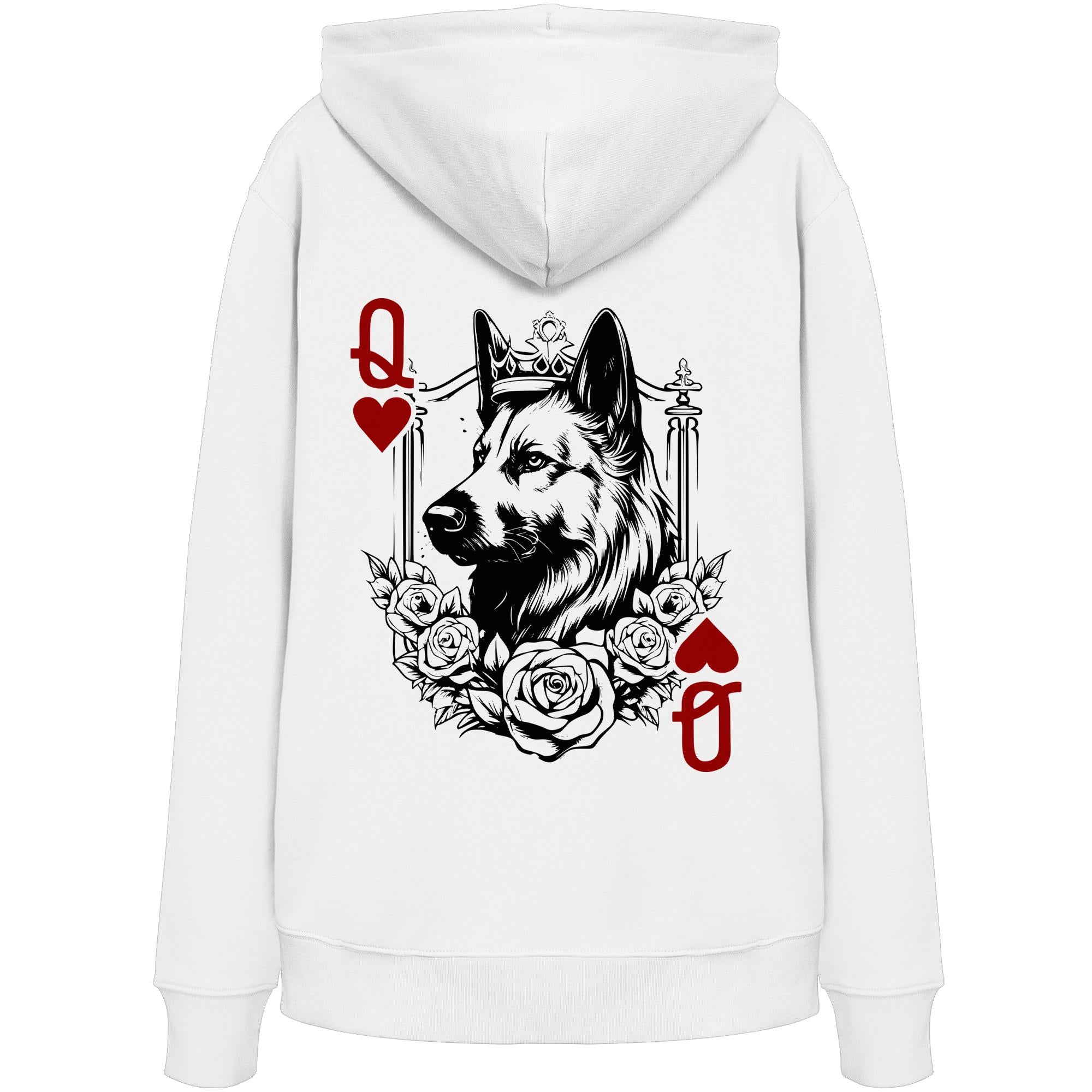 Herzkönigin Altdeutscher Schäferhund - Organic Hoodie