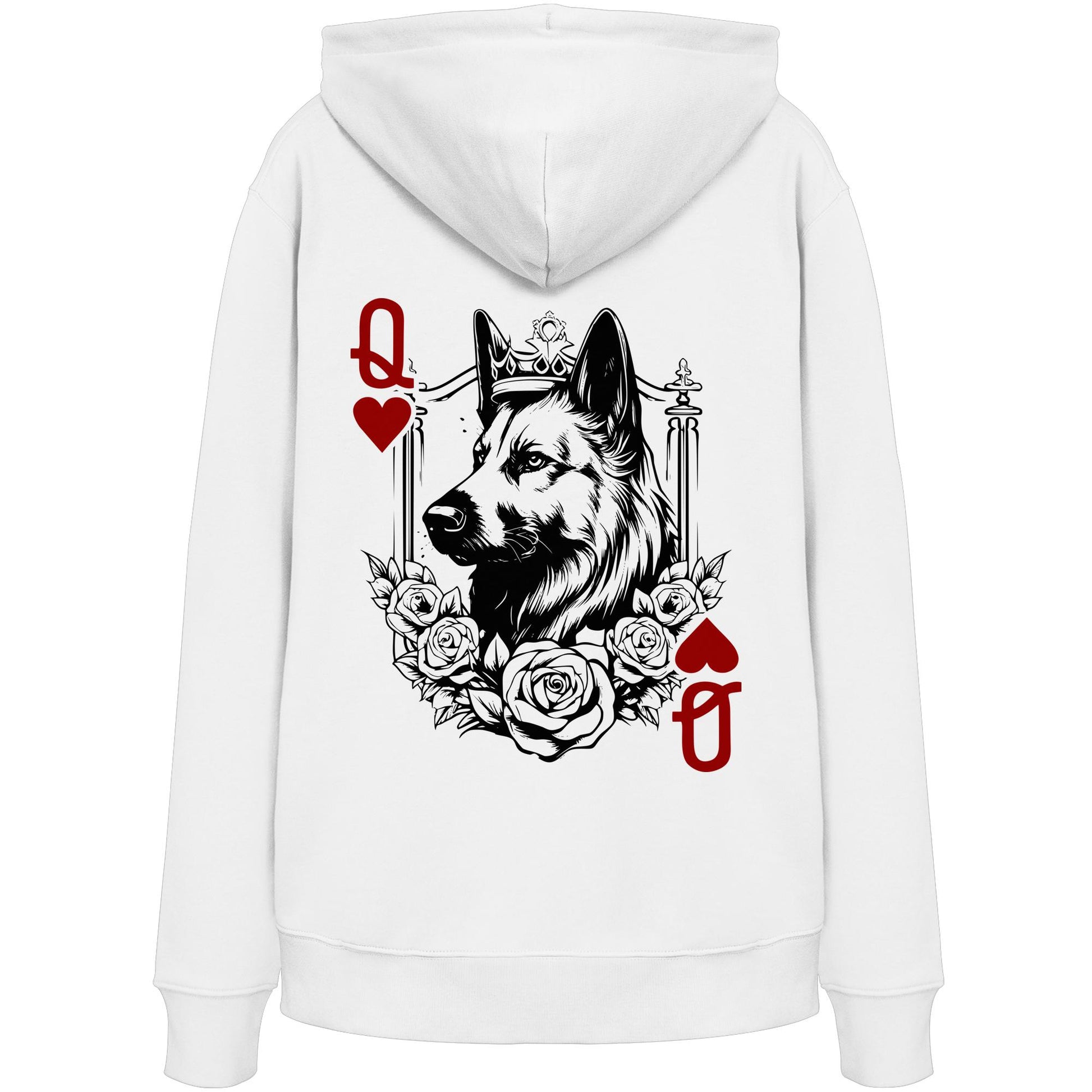 Herzkönigin Altdeutscher Schäferhund - Organic Hoodie