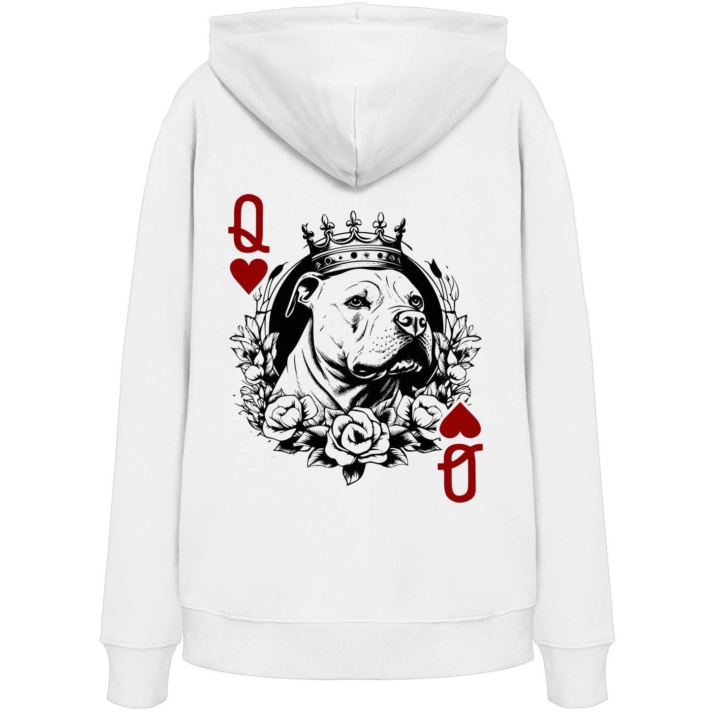 Herzkönigin Staffordshire Bullterrier - Organic Hoodie