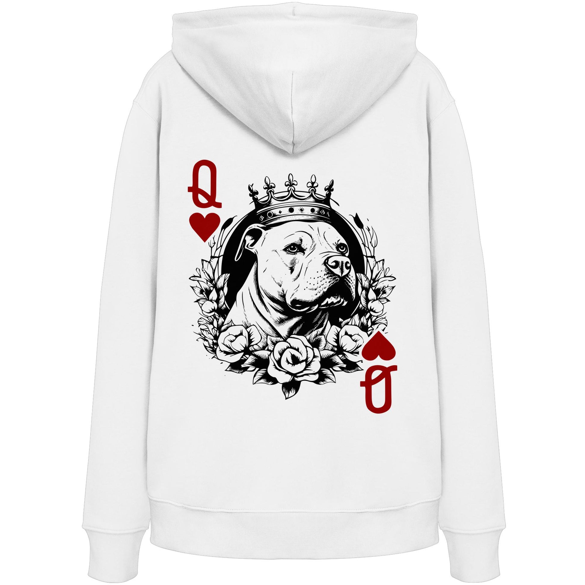 Herzkönigin Staffordshire Bullterrier - Organic Hoodie