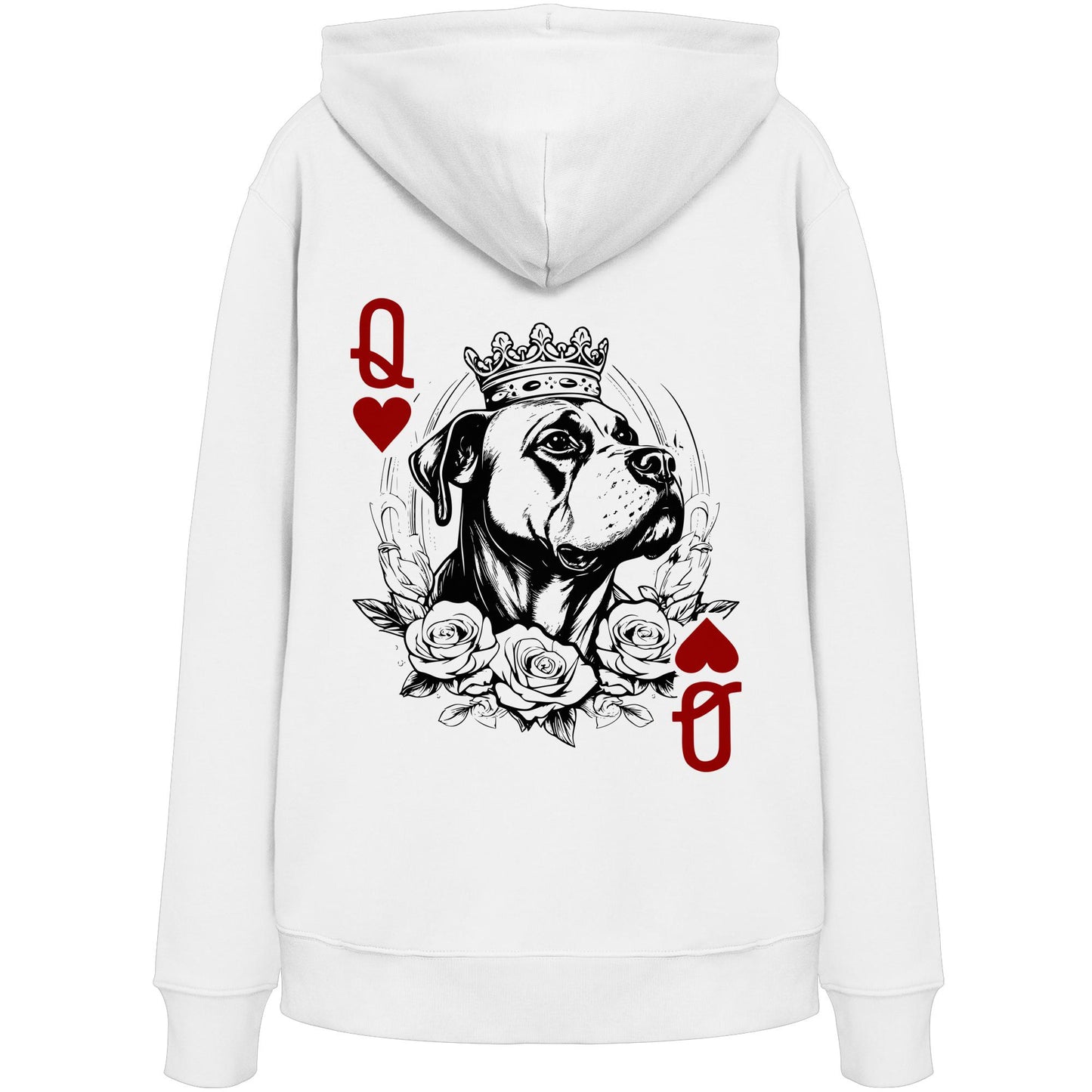 Herzkönigin American Staffordshire Terrier - Organic Hoodie