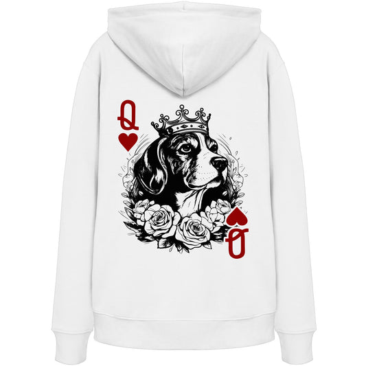 Herzkönigin Beagle - Organic Hoodie