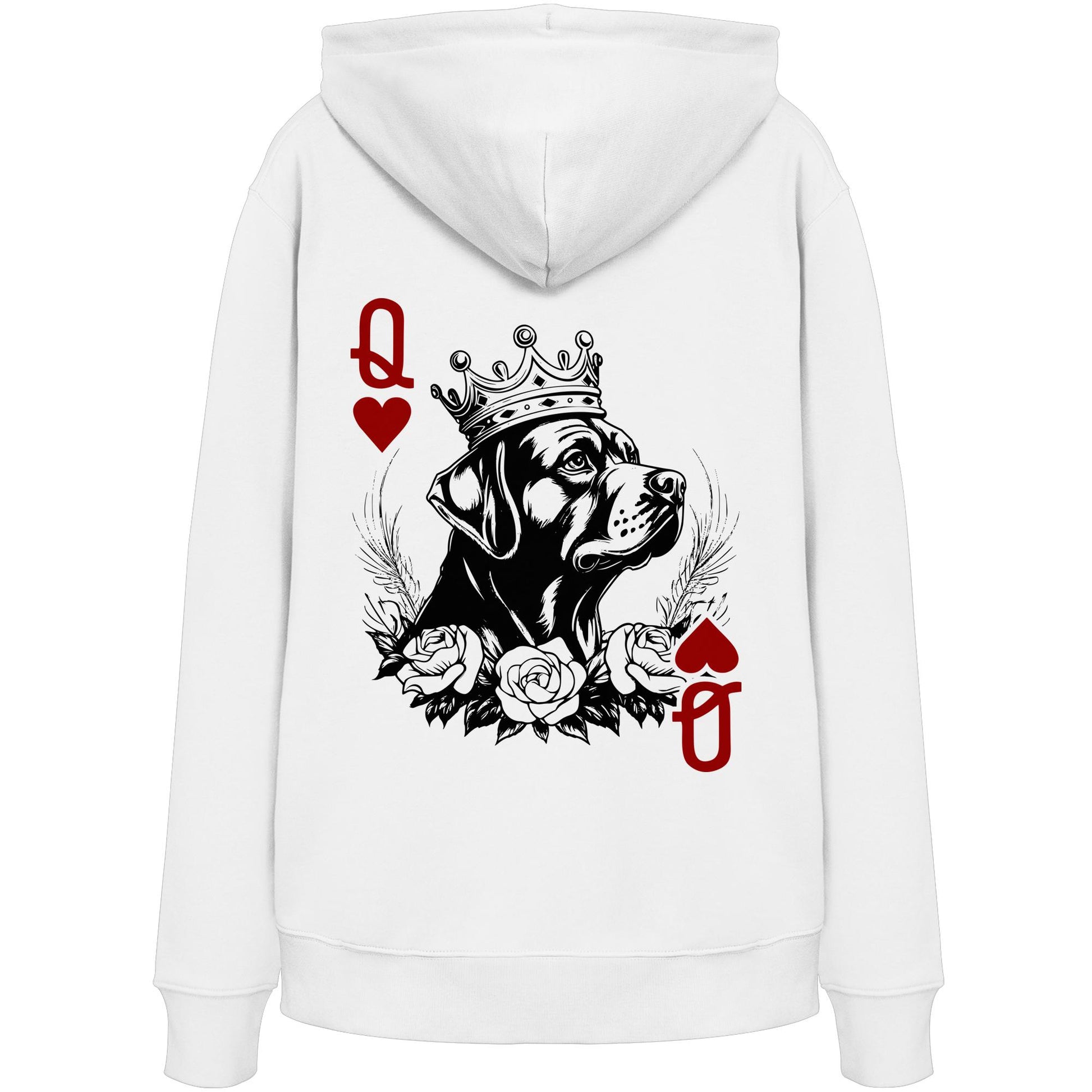 Herzkönigin Rottweiler - Organic Hoodie