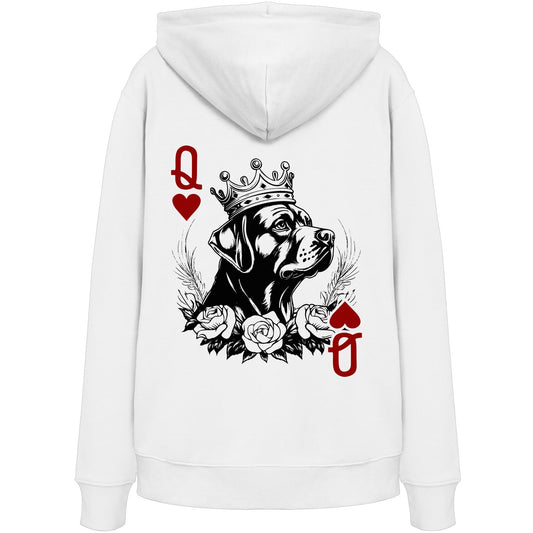 Herzkönigin Rottweiler - Organic Hoodie