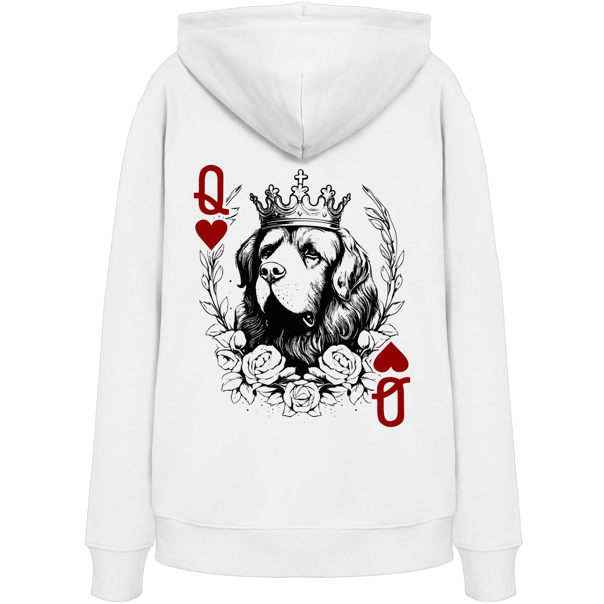 Herzkönigin Neufundländer - Organic Hoodie