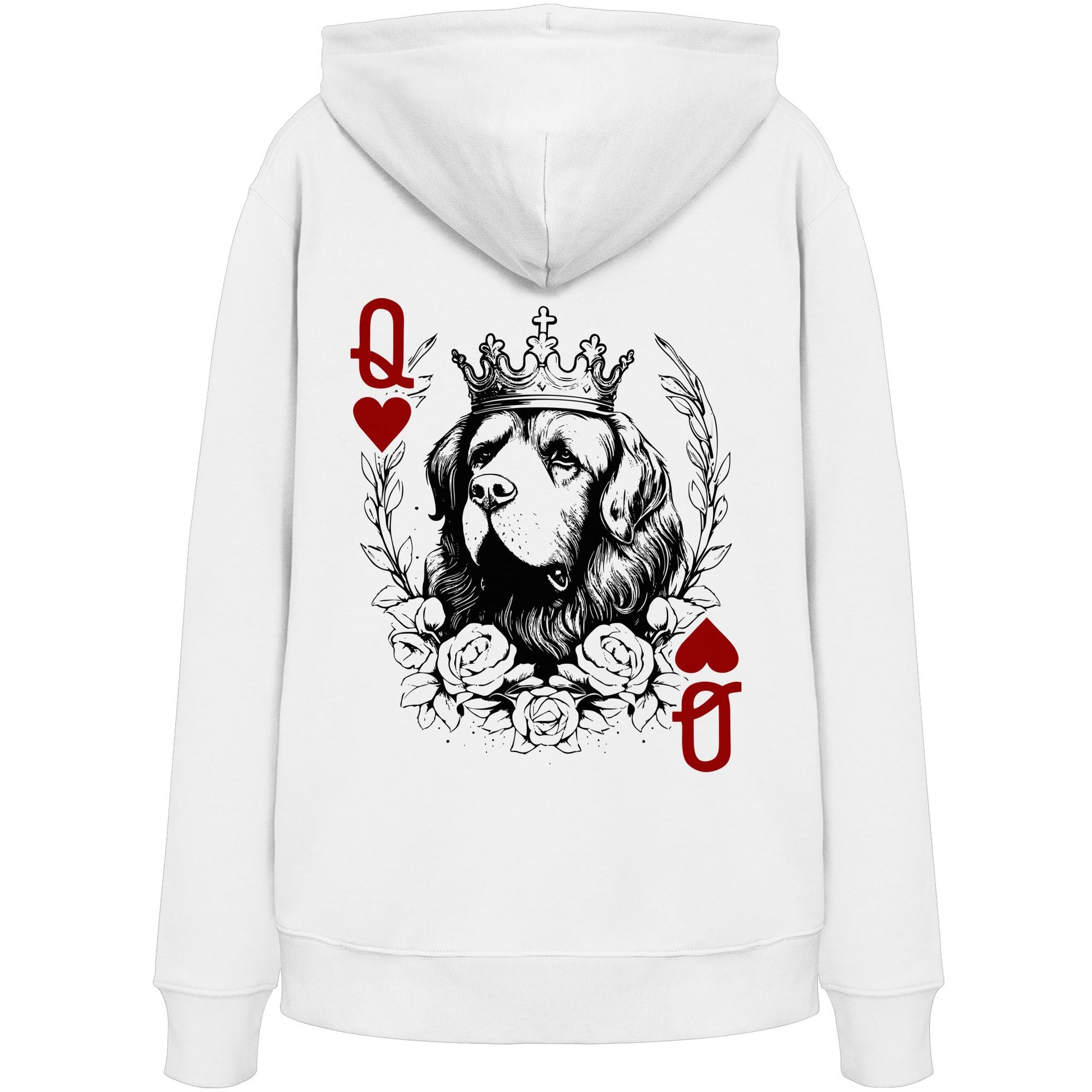 Herzkönigin Neufundländer - Organic Hoodie