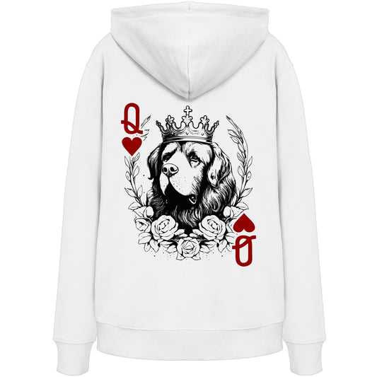 Herzkönigin Neufundländer - Organic Hoodie