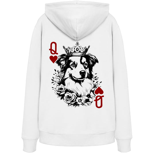 Herzkönigin Australian Shepherd - Organic Hoodie